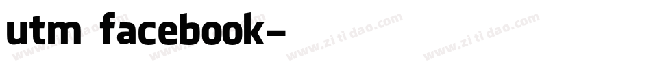 utm facebook字体转换